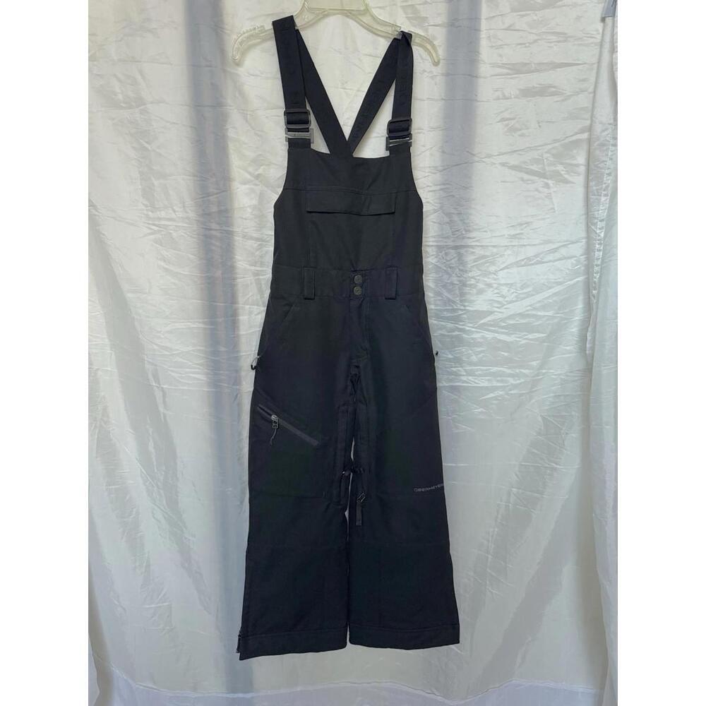 Obermeyer Connor Bib Pants Overalls Black Sz S Teen